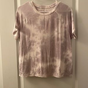 Purple & white tie dye t shirt from AE